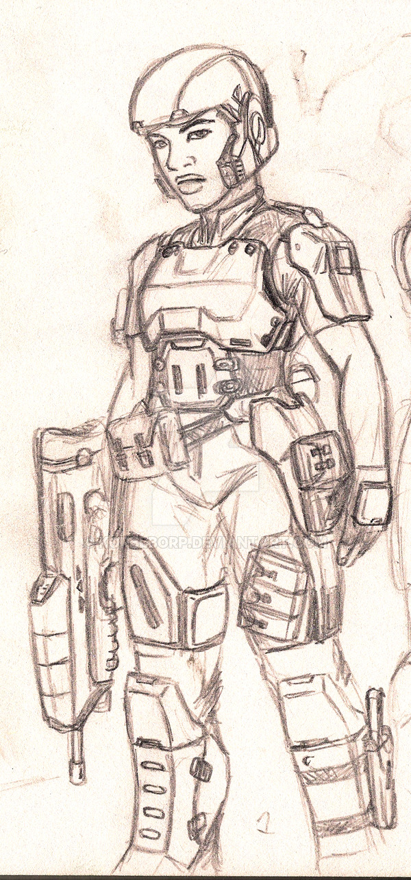 600x1285 Halo Unsc Marine By Korblborp