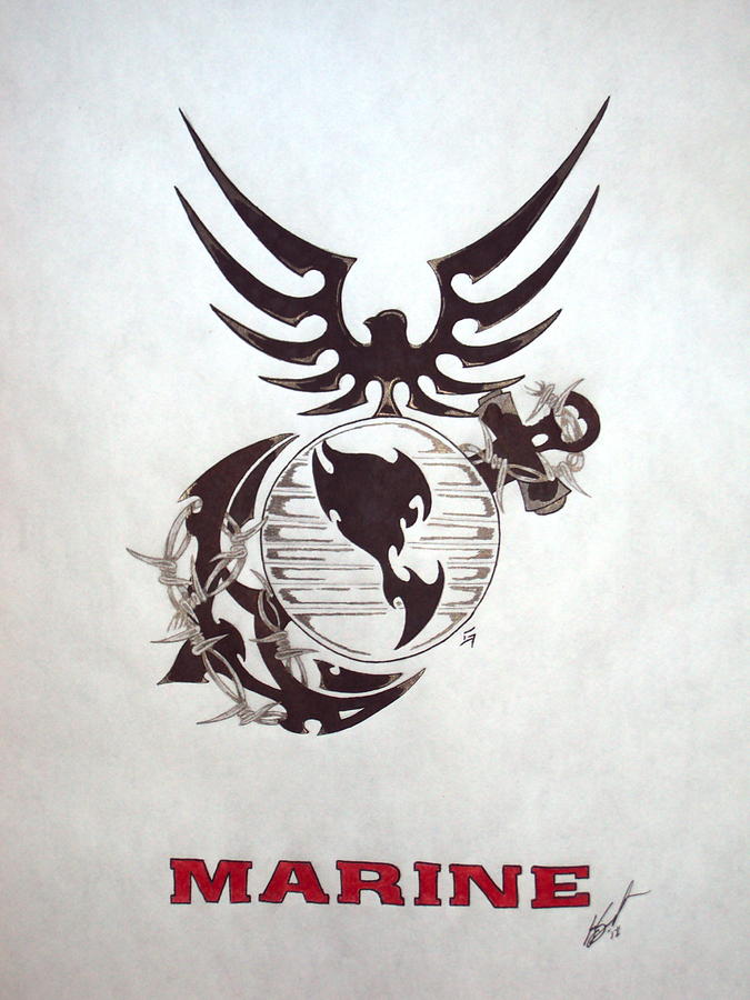 675x900 Marine Drawing By Gary Southard