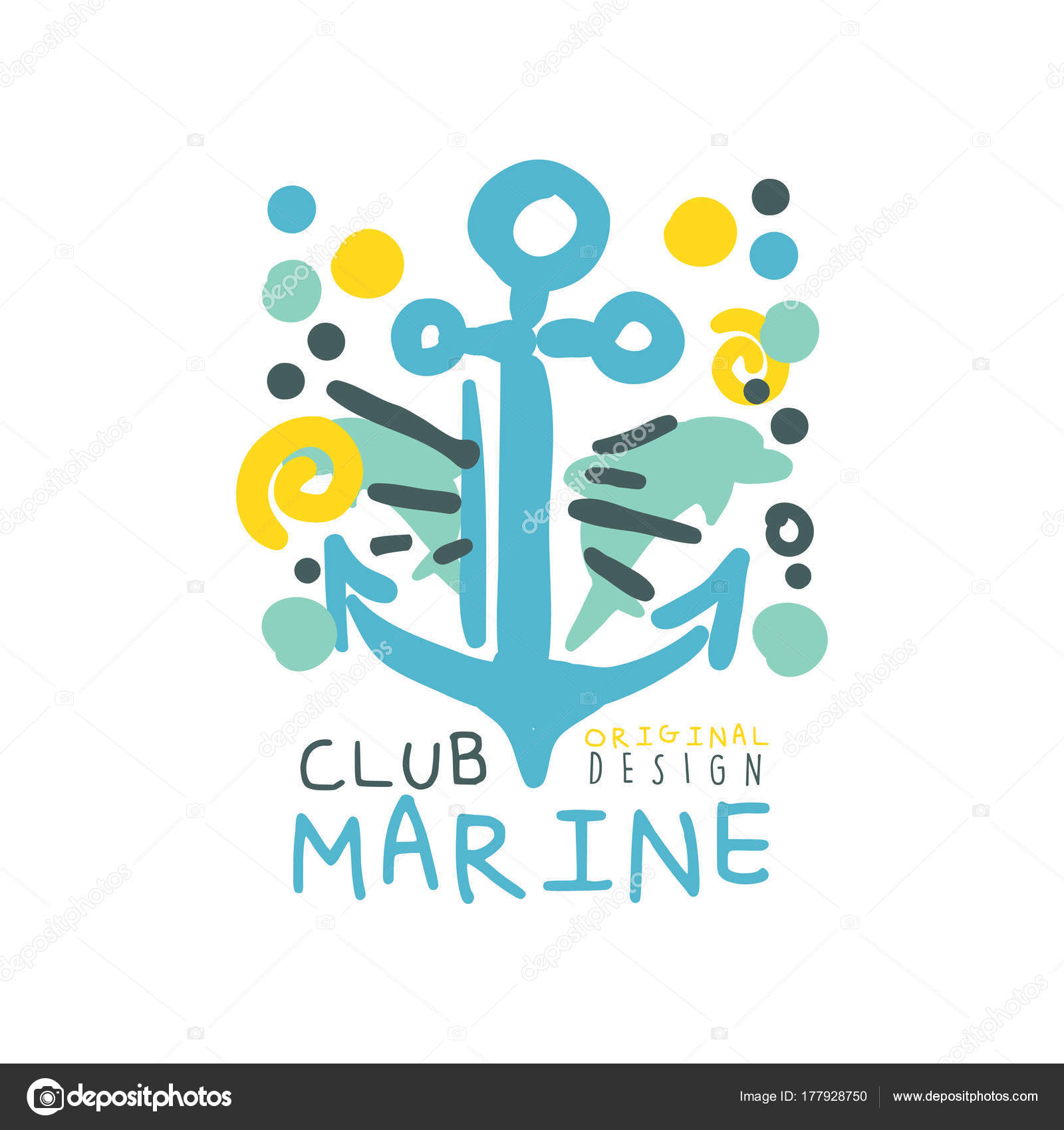 1600x1700 Blue And Yellow Creative Marine Theme Illustration With Hand Drawn