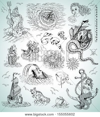 402x470 Design Graphic Set Sea Vector Amp Photo Bigstock