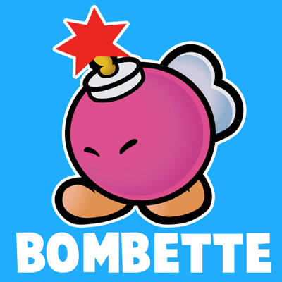 400x400 How To Draw Bombette From Nintendo's Super Mario Bros. With Easy