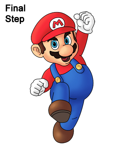 404x523 How To Draw Super Mario (Full Body)