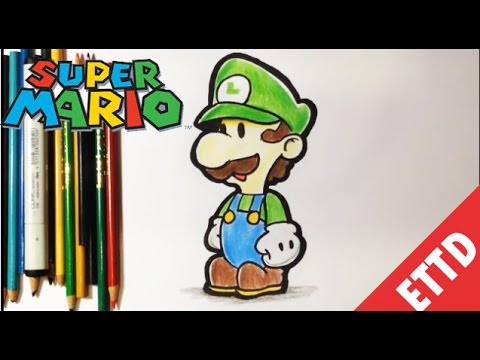 480x360 How To Draw Luigi From Super Mario Bros