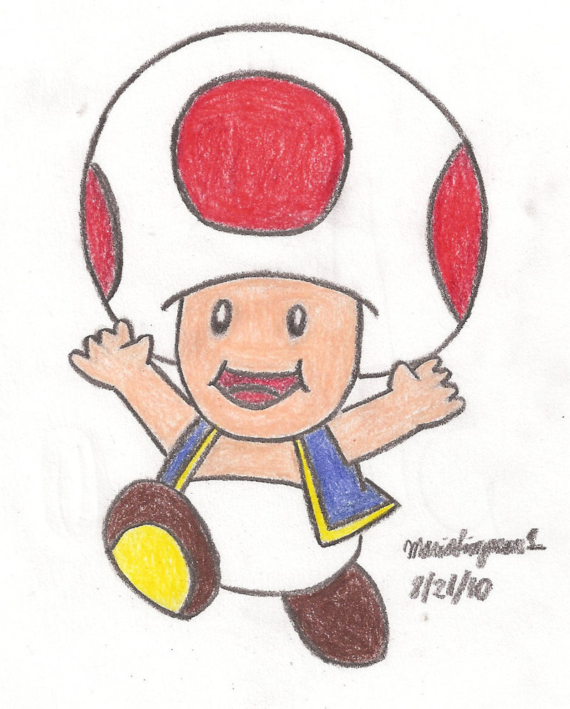 801x996 Toad Drawing By Mariosimpson1