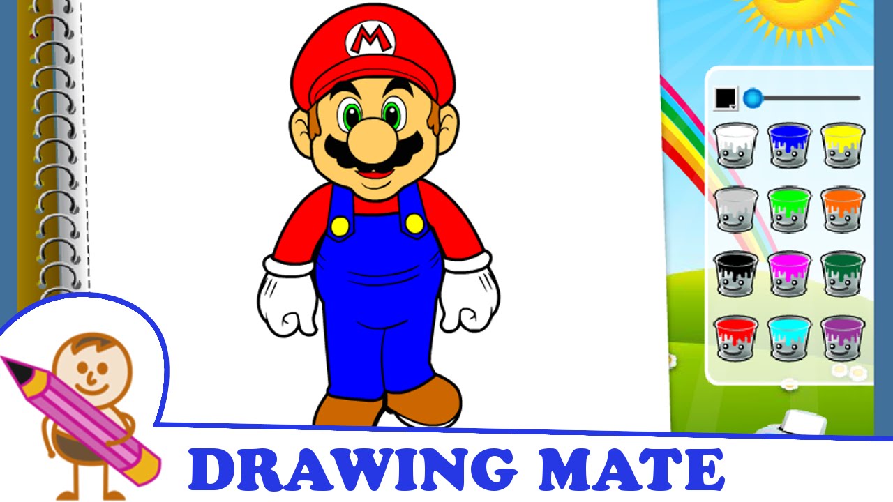 1280x720 Super Mario Coloring Pages Coloring Book Kolorowanki Malowanki