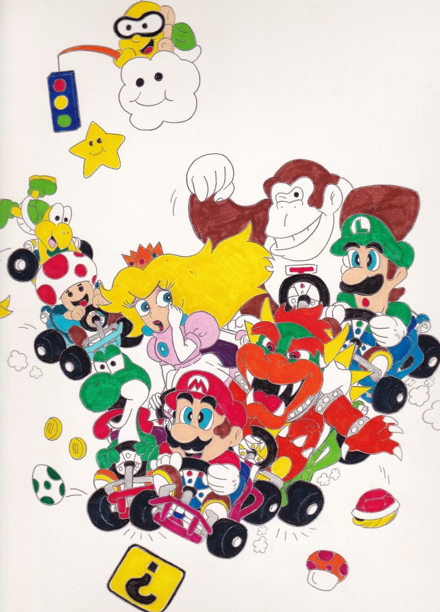 900x1252 Mario Kart By Jcgroovez