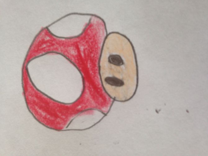 670x503 How To Draw A Mario Mushroom 5 Steps (With Pictures)