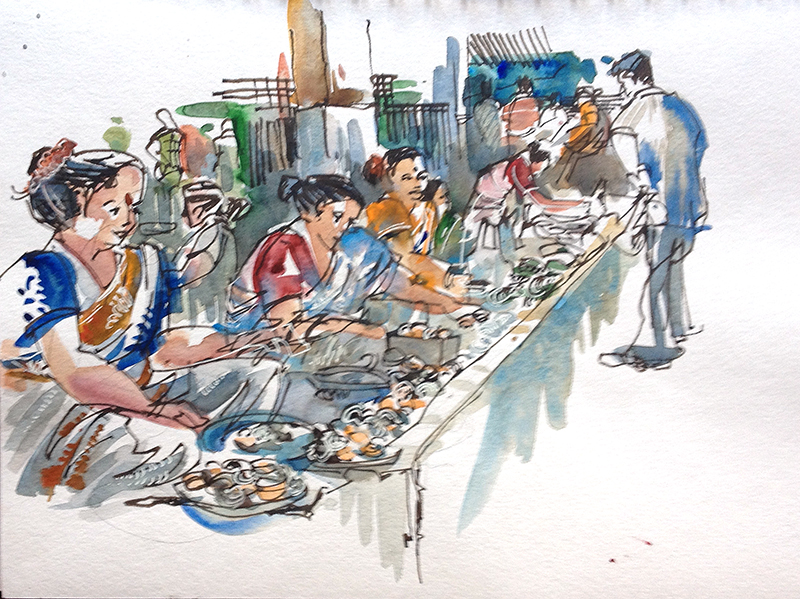 800x599 Sketching In Goa Part 4 Fish Markets Urban Sketchers