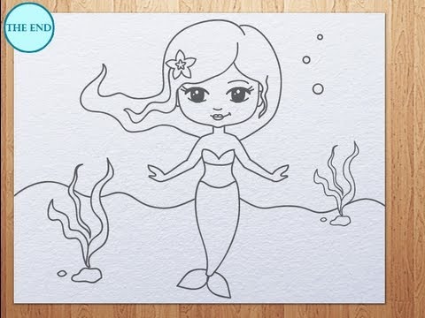 480x360 How To Draw A Mermaid