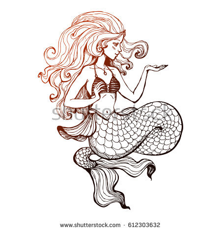 450x470 Mermaids Drawings