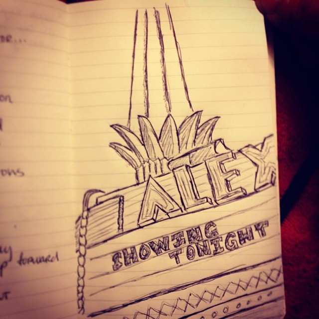640x640 Tonight's Quick Sketch Alex Theatre Marquee