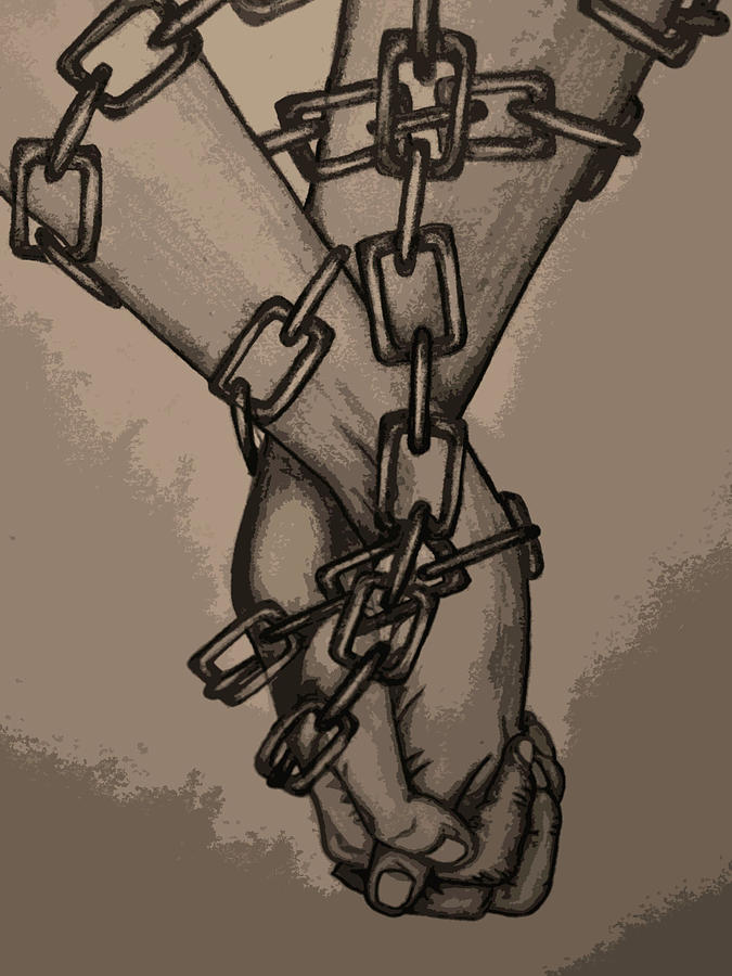 675x900 The Bonds Of Marriage Drawing By Angela Conway