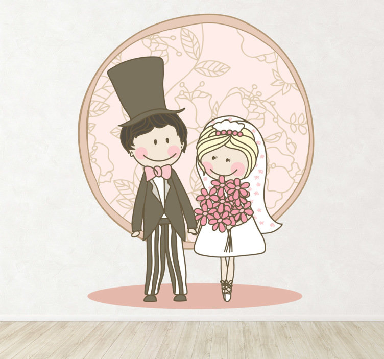 752x703 Just Married Sticker