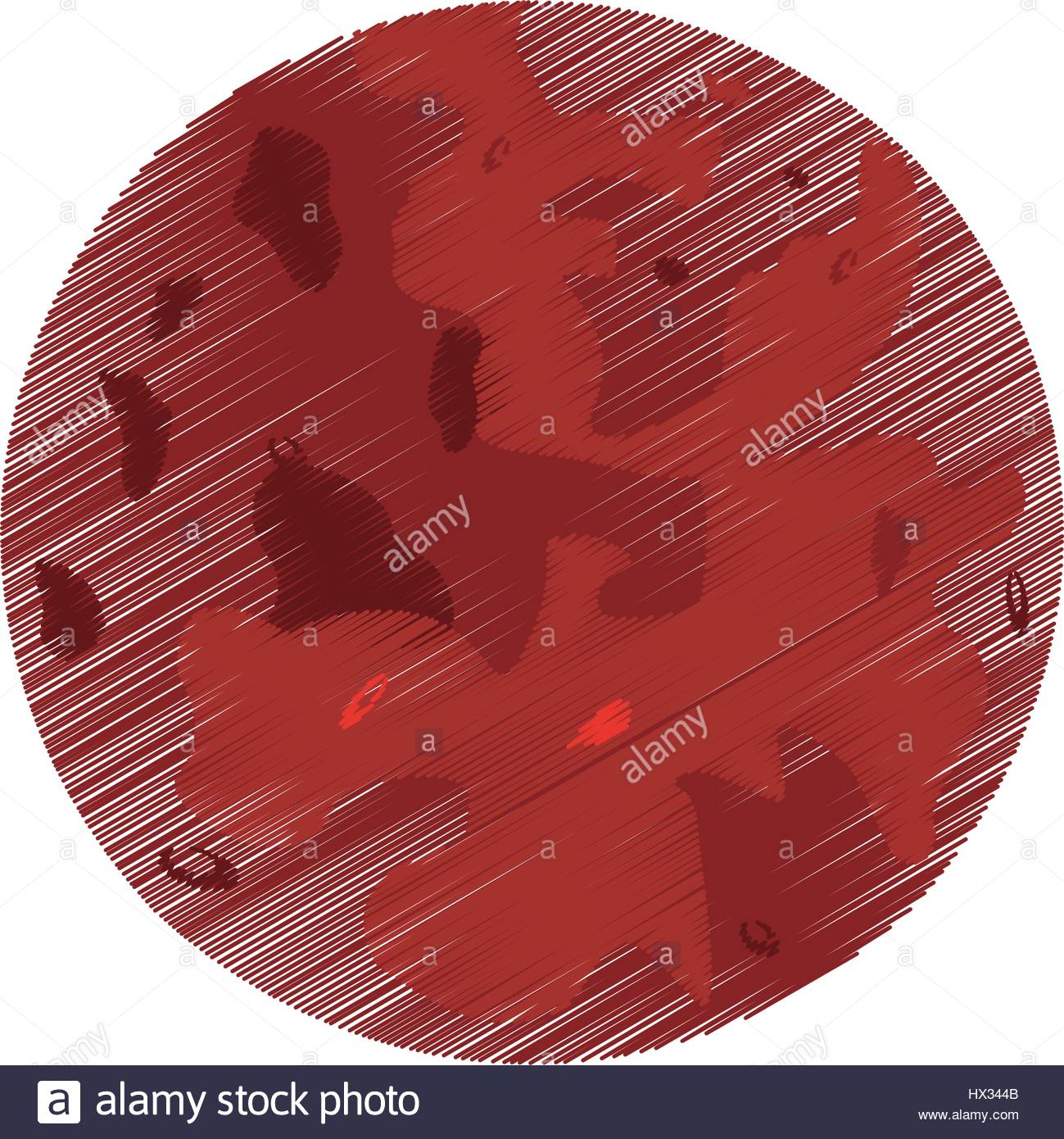 1299x1390 Drawing Mars Planet Red Space Stock Vector Art Amp Illustration