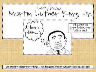320x240 Martin Luther King Jr. Directed Drawing {Free, Of Course!} King