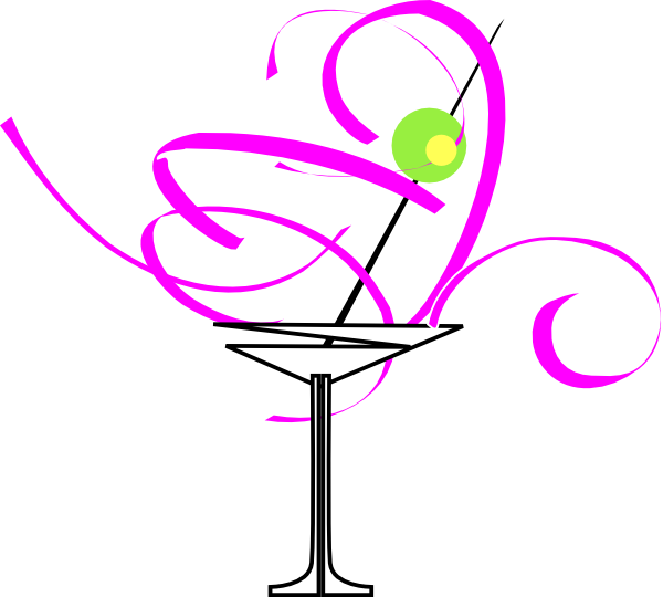 600x540 Martini Glass 2 Clip Art