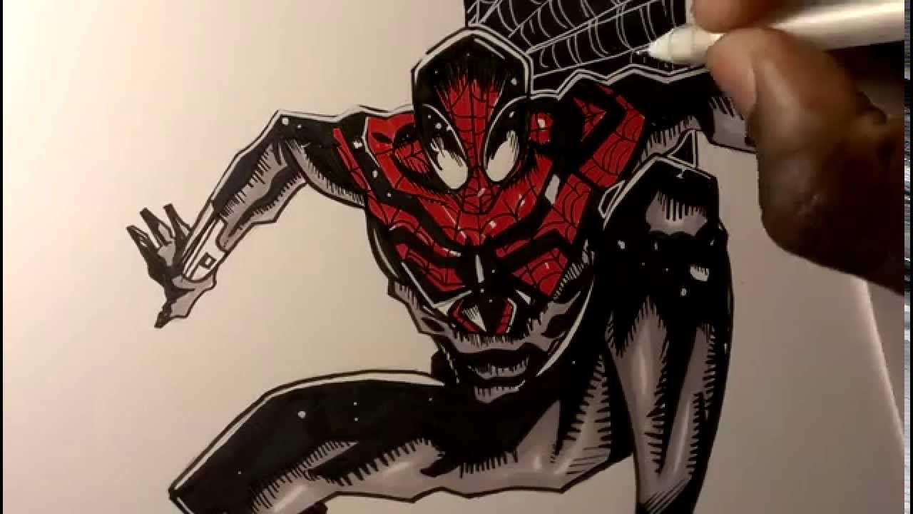 1280x720 Drawing The Superior Spiderman, Marvel Comics