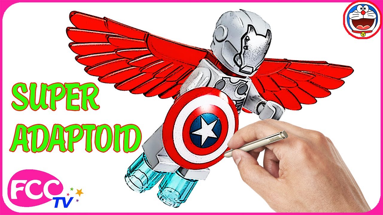 1280x720 Marvel Superheroes Lego Drawing On Coloring Page