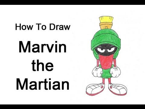 480x360 How To Draw Marvin The Martian