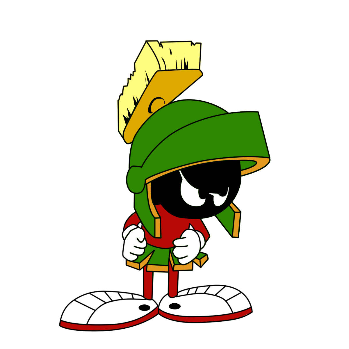 1200x1200 How To Draw Marvin The Martian 8 Steps (With Pictures)