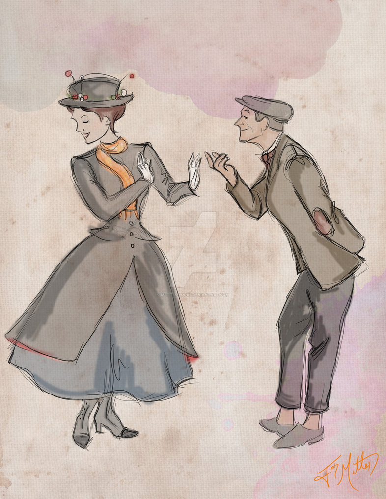 786x1017 Mary Poppins And Bert By Mattesworks