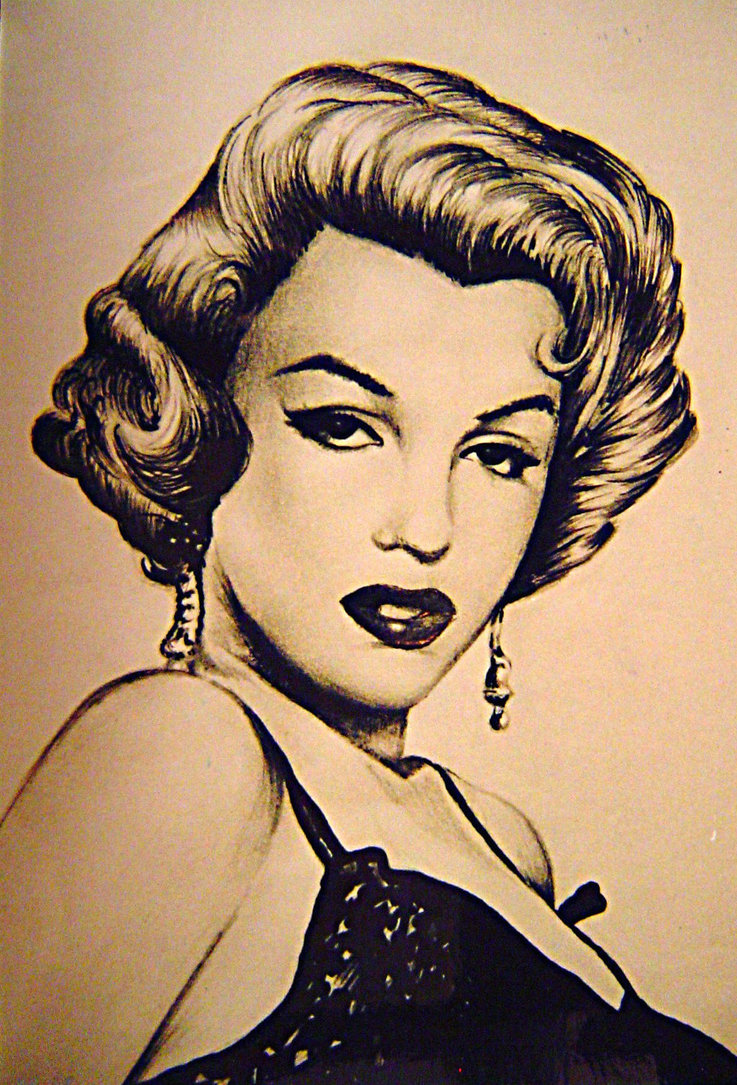 737x1085 Marilyn Monroe 12x16 Drawing Pen Paper By Portraitsbytorres