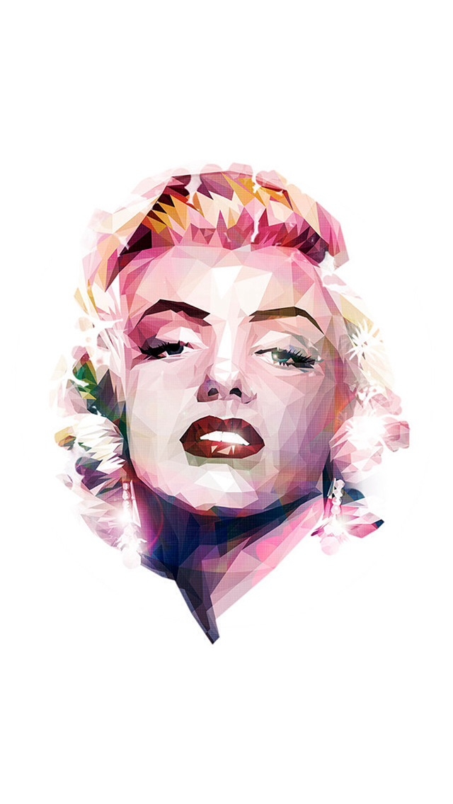 640x1136 Marilyn Monroe Drawing Wallpaper