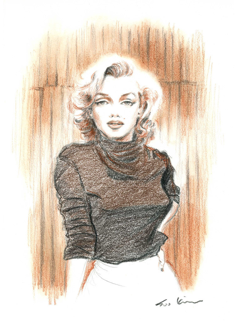754x1048 Marilyn Monroe In Sepia