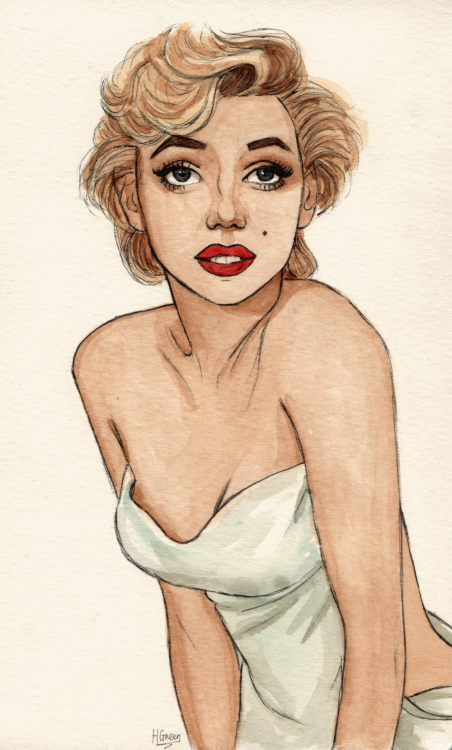 452x750 Drawing Illustration Art Marilyn Monroe Dollychops