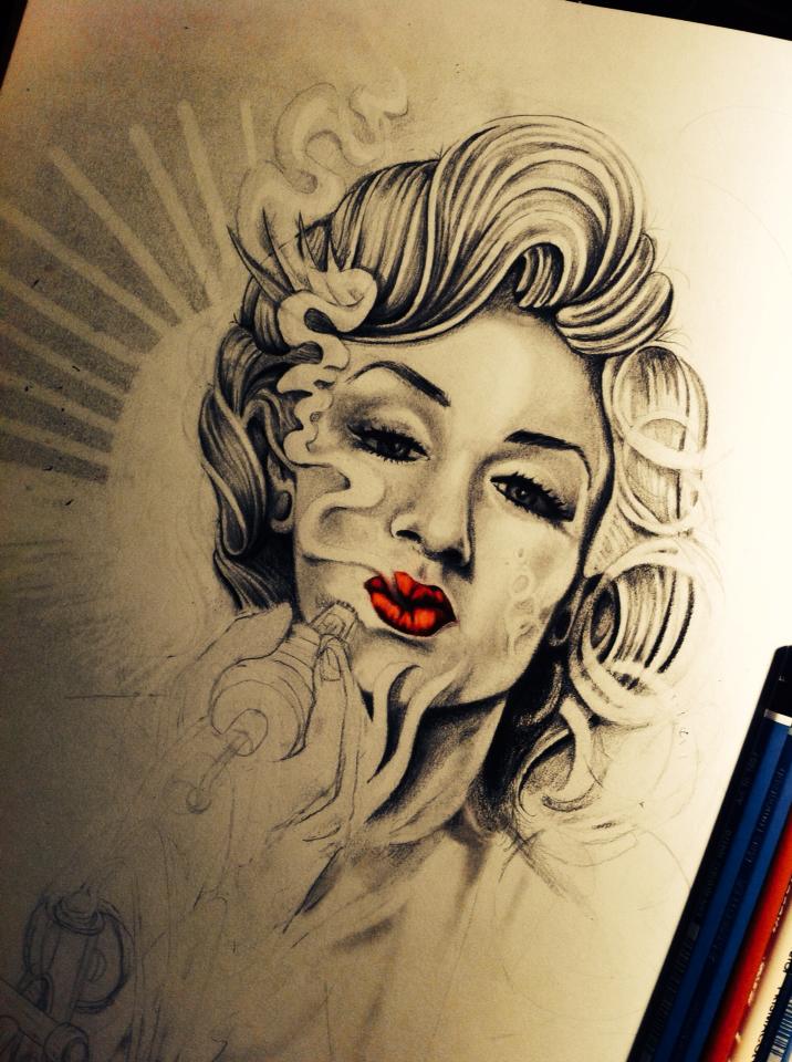 716x960 Marilyn Monroe By Adams08