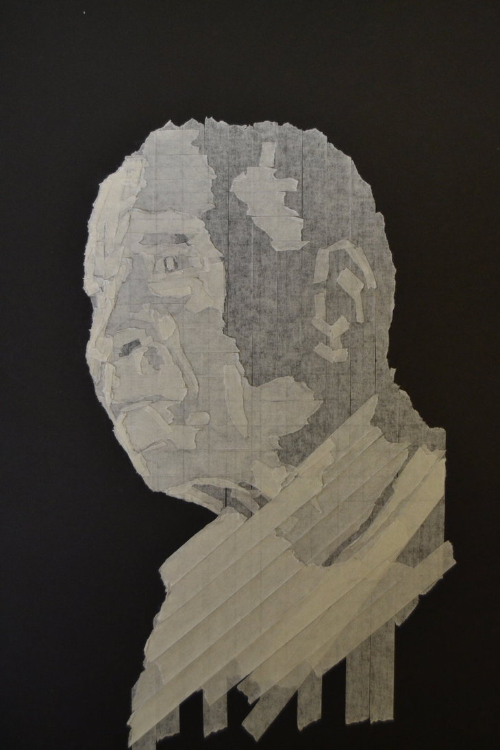 730x1095 Masking Tape Drawing New Style 2. By Ben Bsw Wade