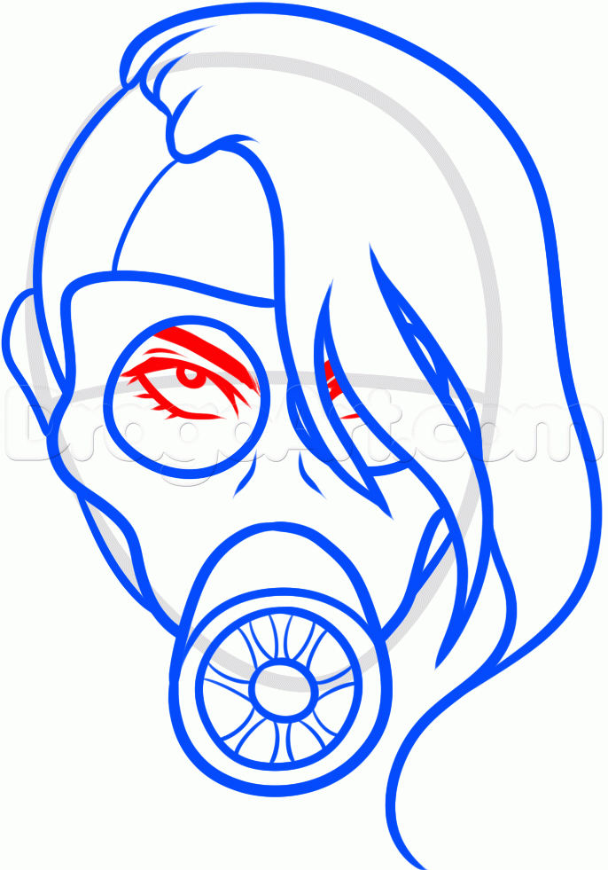686x981 How To Draw A Gas Mask Tattoo Step 10 Things To Wear