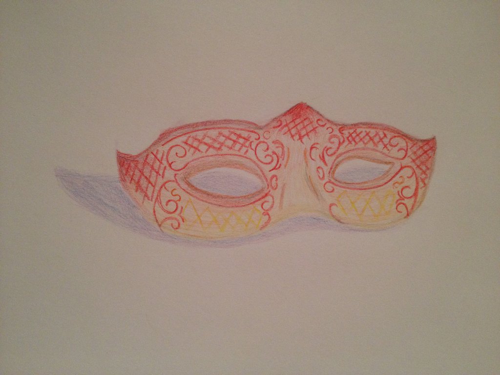 1024x768 Observation Drawing Masquerade Mask By Strato Cat