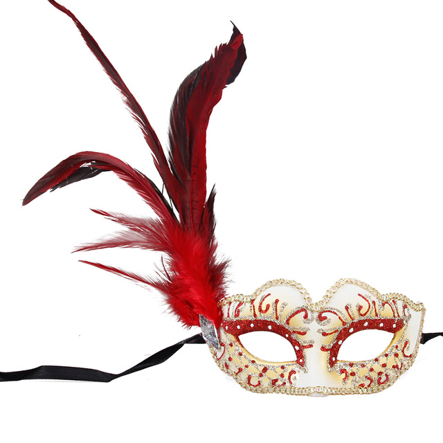 640x640 Princess Mask Masquerade Masks Female Fox Colored Drawing Feather