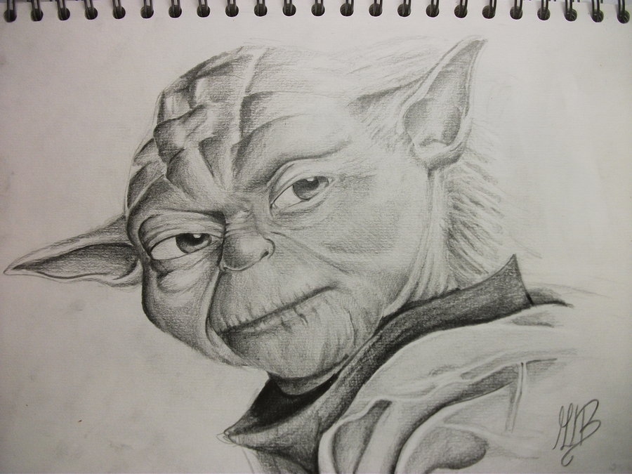 900x675 Master Yoda Sketch By Thefantasyartist