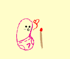300x250 Pink Bean In Love With A Match