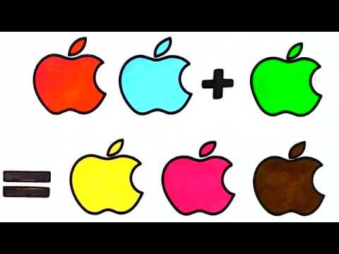 480x360 How To Draw Colorful Apple And Do The Math Drawing With Kids
