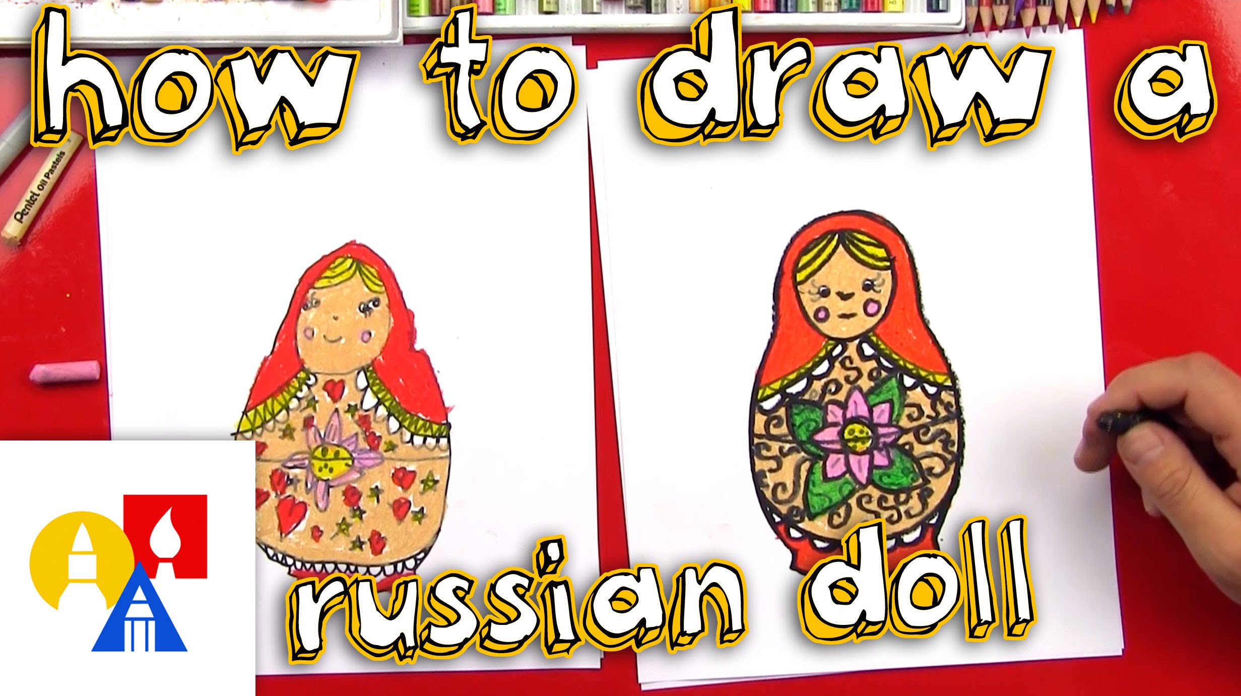 2463x1381 How To Draw A Russian Nesting Doll