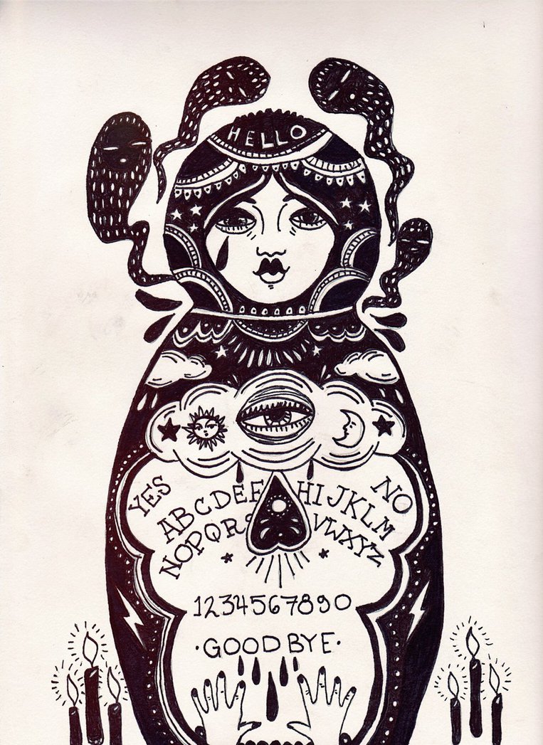 763x1047 Ouija Nesting Doll By Amberlinjeanne