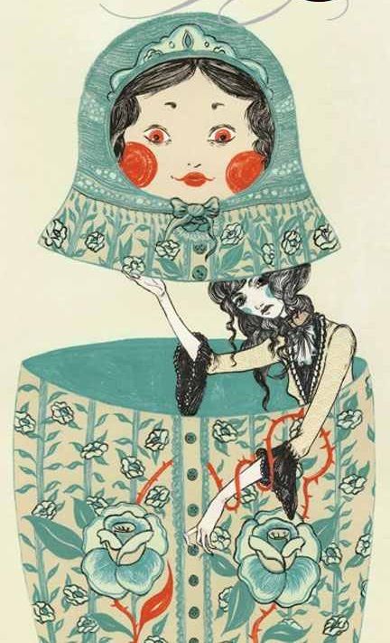 432x711 Matryoshka Drawing