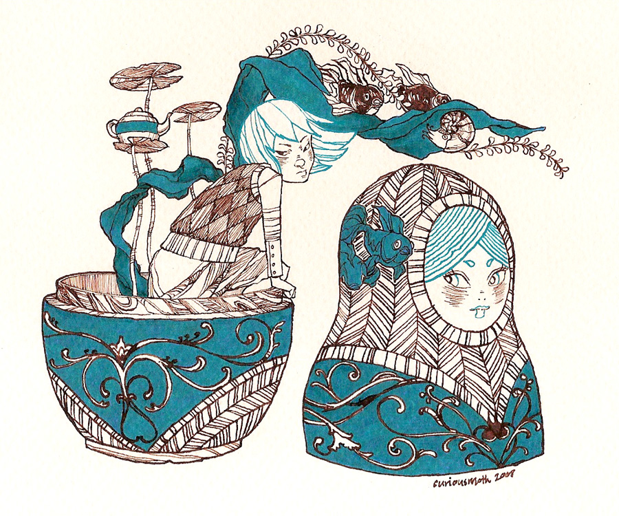 900x750 The Matryoshka's Daughter By Curiousmoth