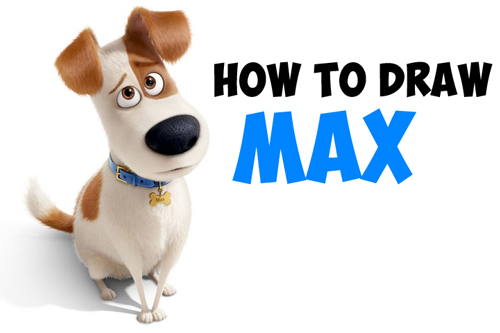 500x333 How To Draw Max From The Secret Life Of Pets Easy Step By Step