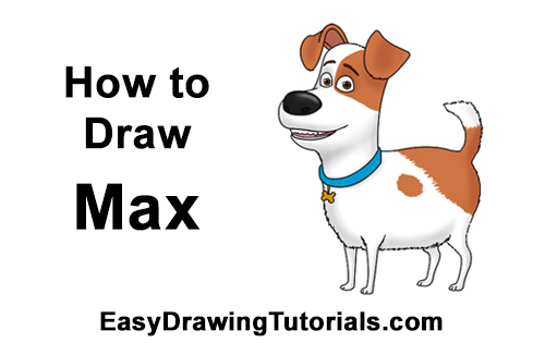 500x315 How To Draw Max From The Secret Life Of Pets