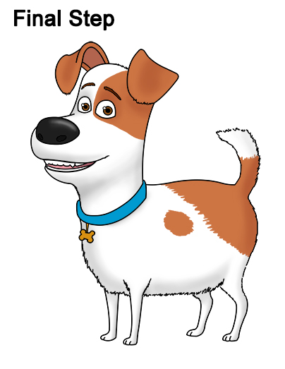 404x523 To Draw Max From The Secret Life Of Pets