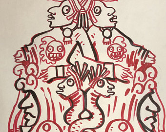 340x270 Mayan Drawing Etsy