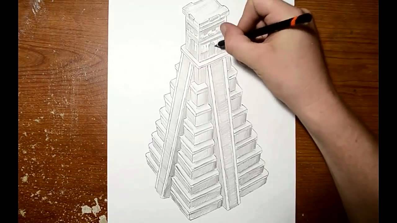 1280x720 Drawing A Mayan Pyramid