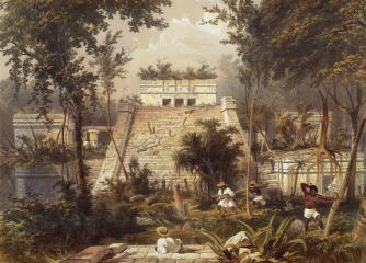 334x240 Frederick Catherwood Drawing Life Into Maya Ruins
