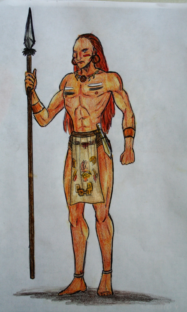 654x1094 Mayan Warrior By Shadeninja