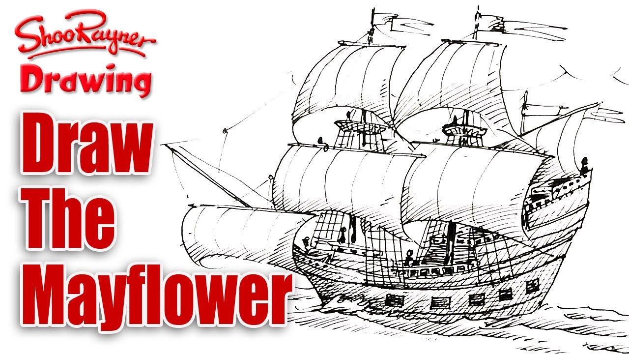 1280x720 How To Draw The Mayflower