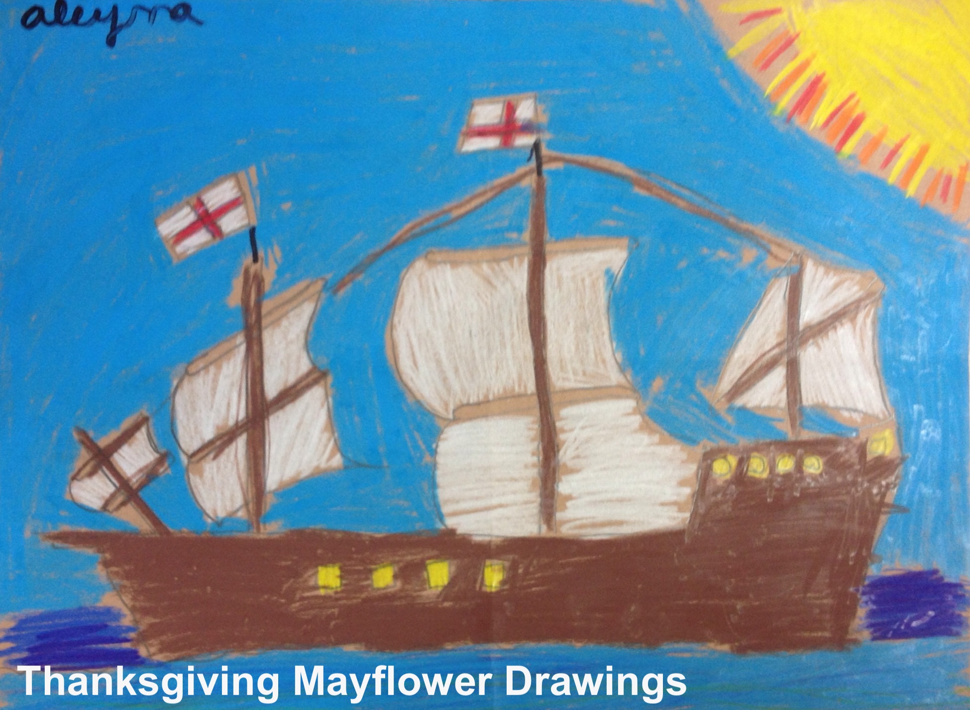 1949x1428 Thanksgiving Mayflower Drawings